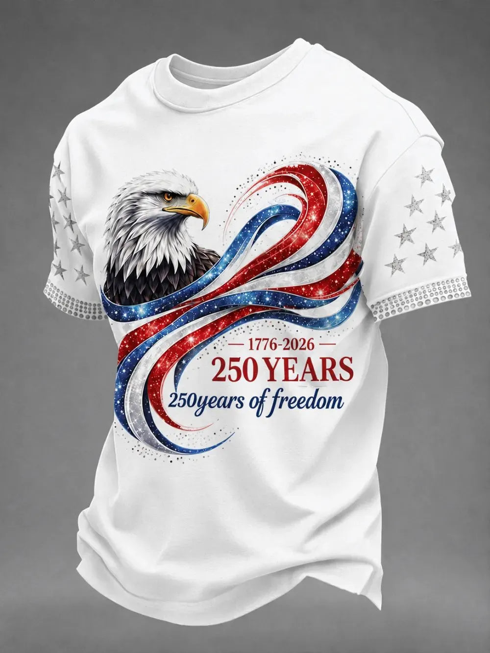 Men's American Anniversary Short-Sleeve Crew Neck T-Shirt