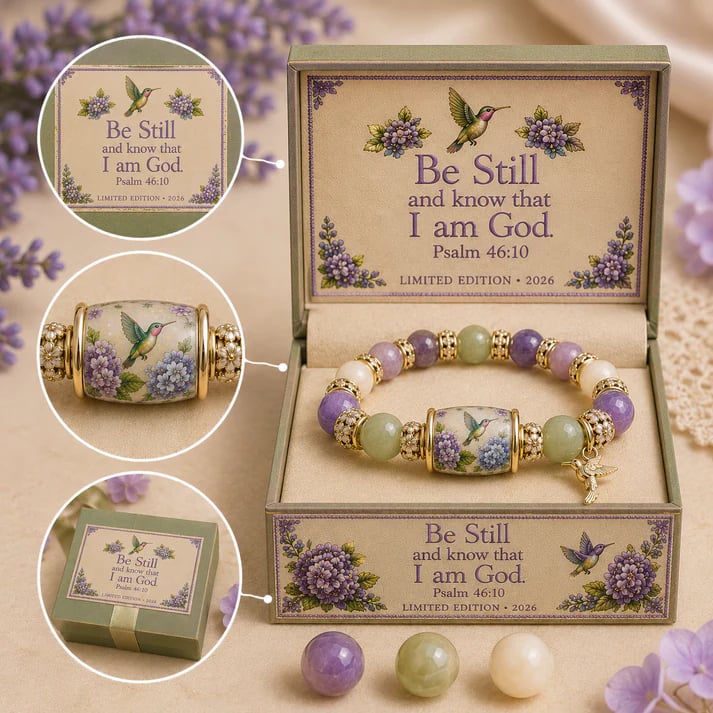 💜 Hummingbird Garden Faith Bracelet 🌸 | 2026 Limited Edition Bracelet