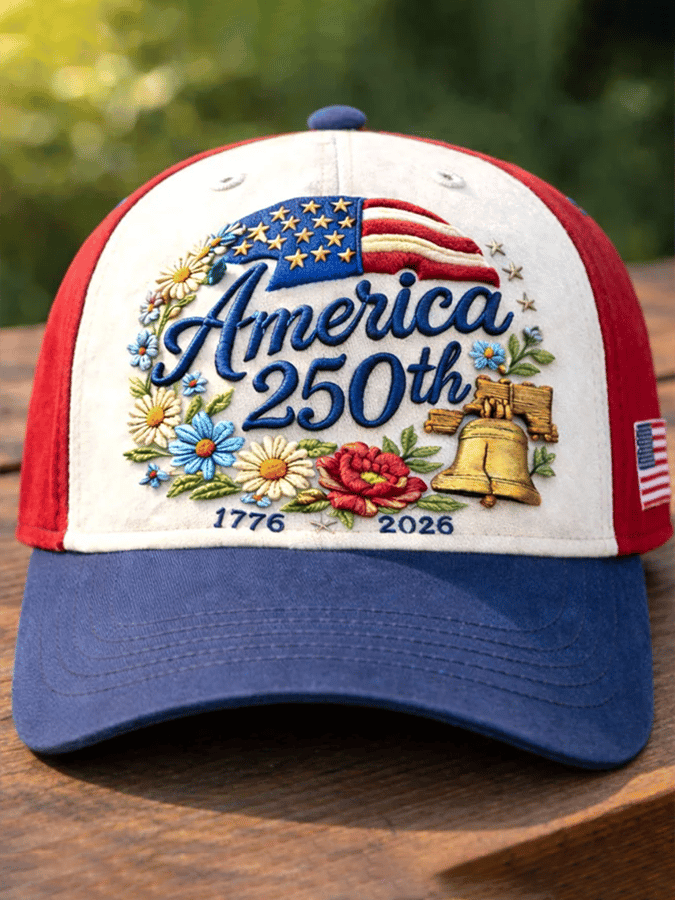 Unisex 250th Anniversary Floral Art  Print Hat