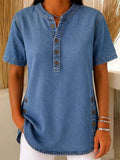 Women's Lightweight Casual Denim Top