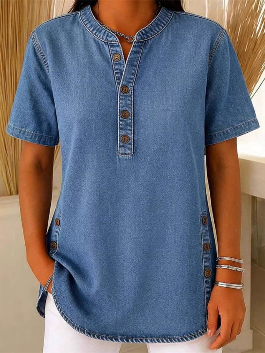 Women's Lightweight Casual Denim Top