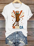Women's MERICA Print T-Shirt