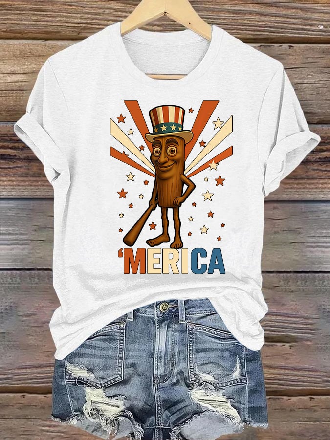 Women's MERICA Print T-Shirt