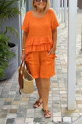 Fallon Top And Shorts Casual Suit