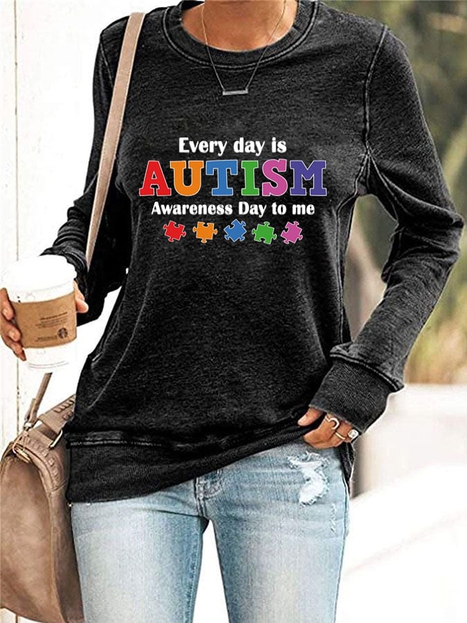 Women'S  Autism Acceptance Casual Sweatshirt