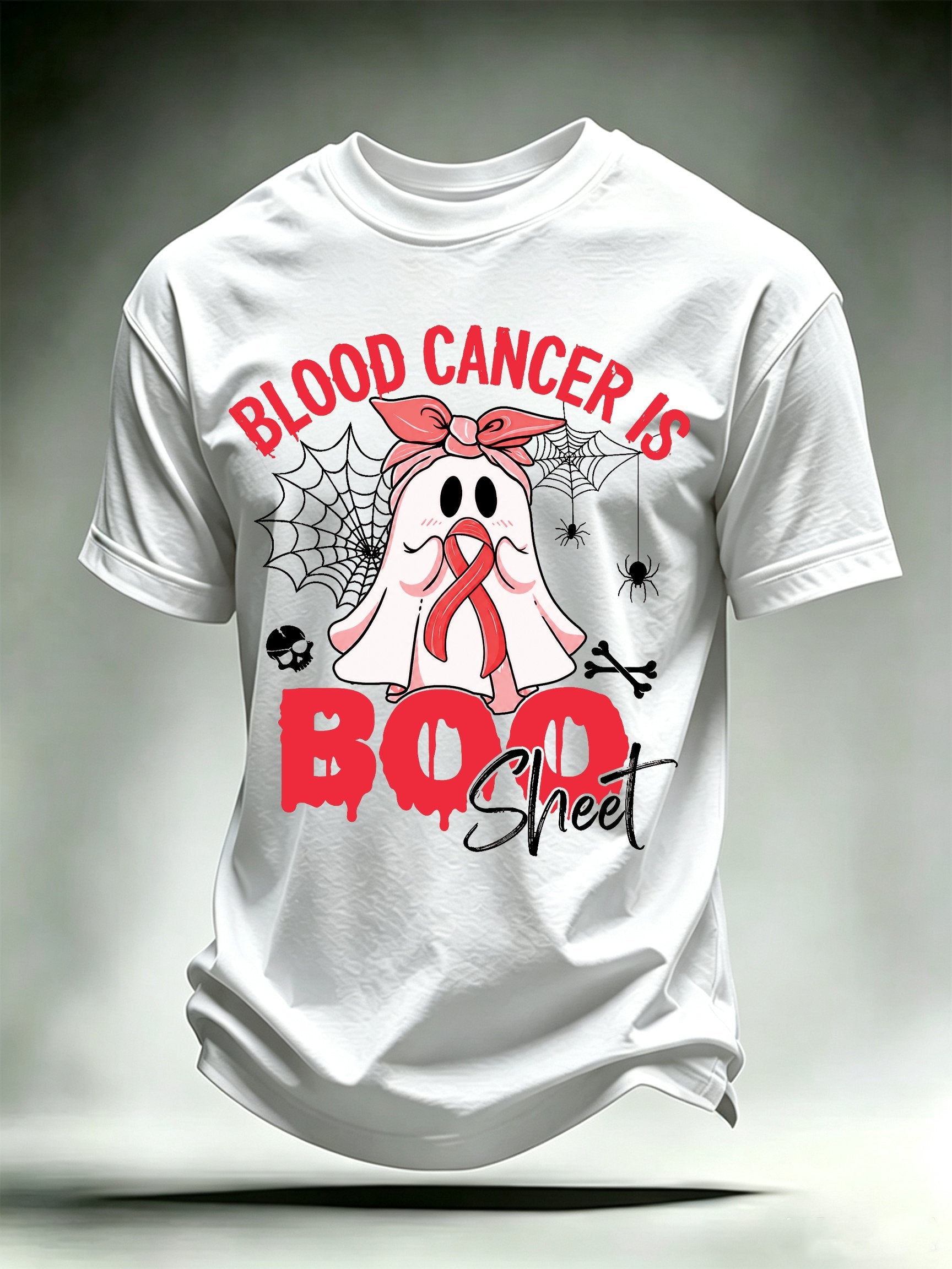 Men's BLOOD CANCER IS BOO SHEET Print T-Shirt