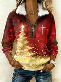 Women's Casual Retro Christmas Sweatshirt