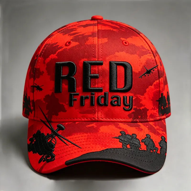 Red Friday Retro Casual Printed Hat