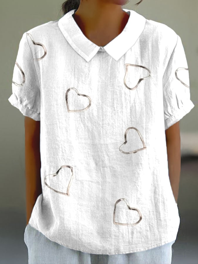 Women's Breast Cancer Awareness Print Casual Shirt