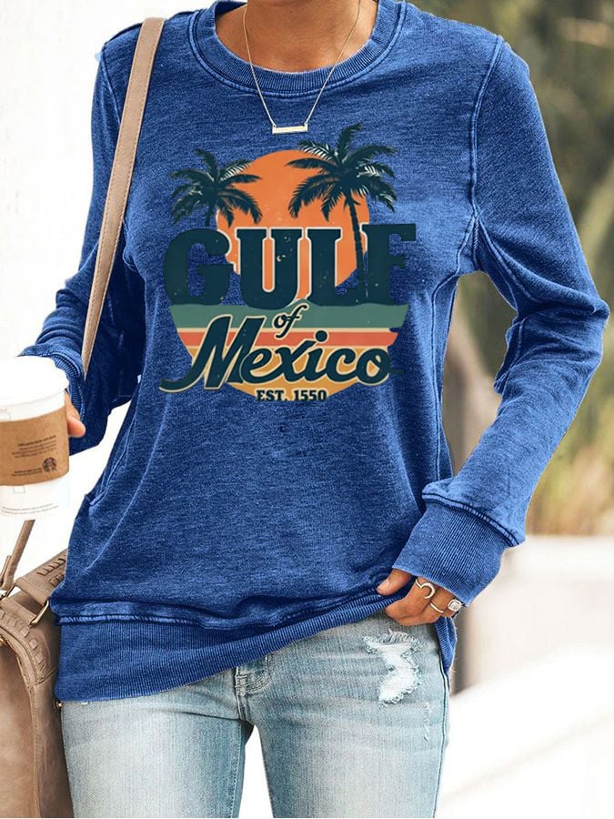 Women's Gulf of Mexico Est 1550 Printed Short-Sleeved T-Shirt