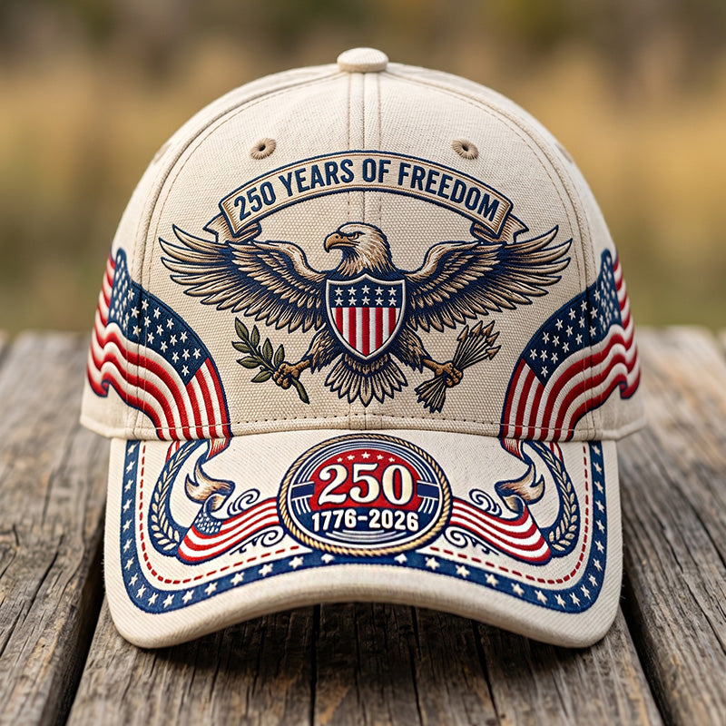 American 250th Anniversary Art Print Casual Hat
