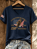 Women's USA 250th Anniversary Printed T-shirt