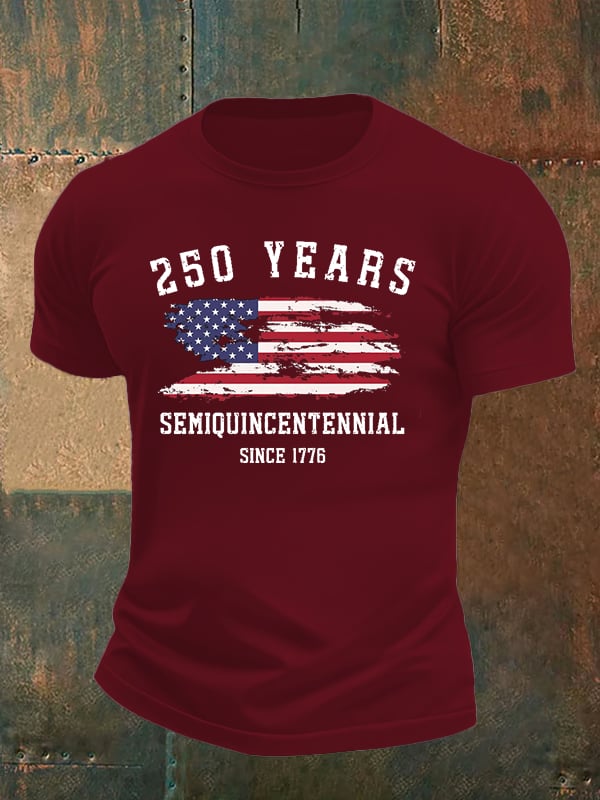 Men's 250 Years Semiquincentennial Since 1776 T-Shirt