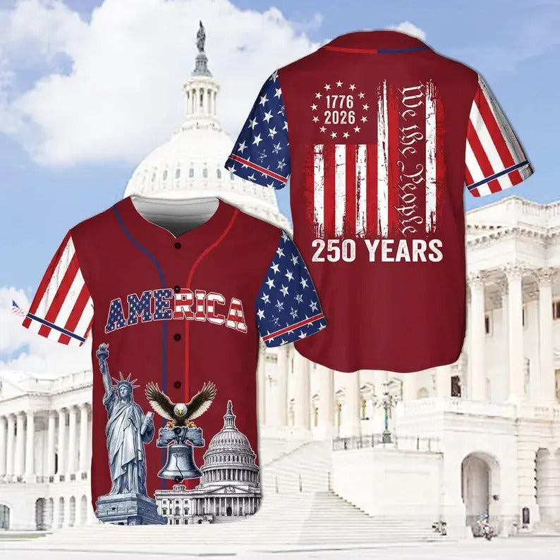 USA 250 Years Baseball Jersey