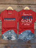 Women's U.S. Founding 250th Anniversary V-Neck T-Shirt