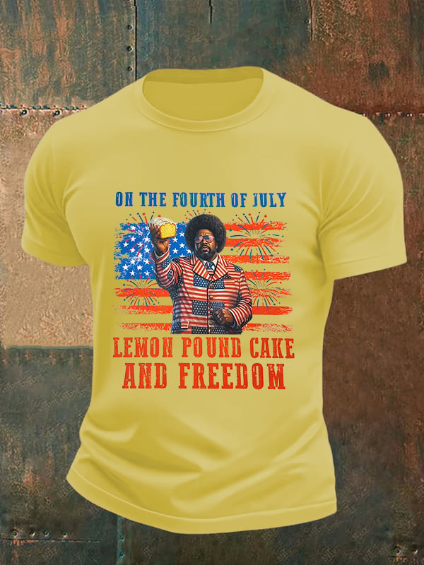 Men's Lemon Pound Cake  Printed T-Shirt