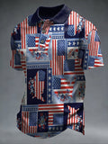 USA Floral Patriotic Polo
