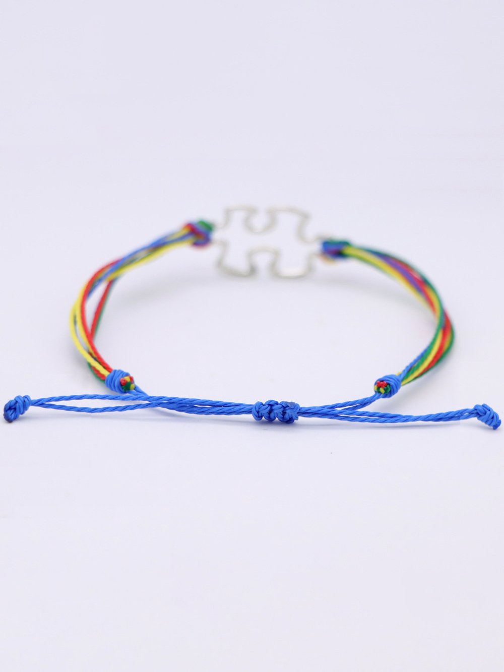 Autism Awareness Colorful Puzzle Bracelet