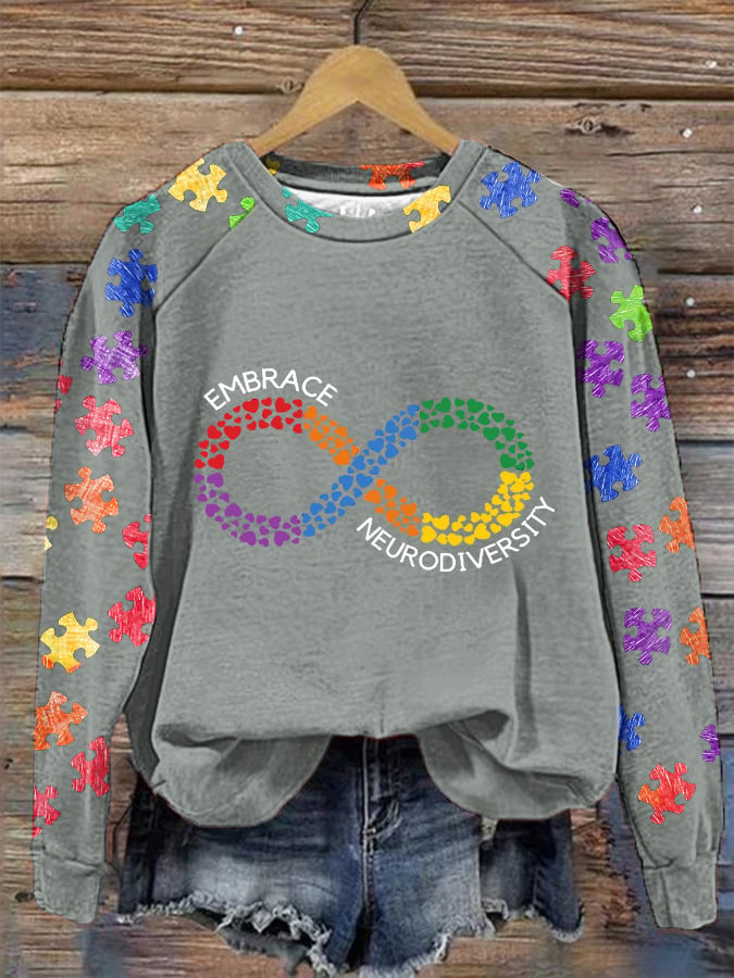 Women's Embrace Neurodiversity Print Sweatshirt