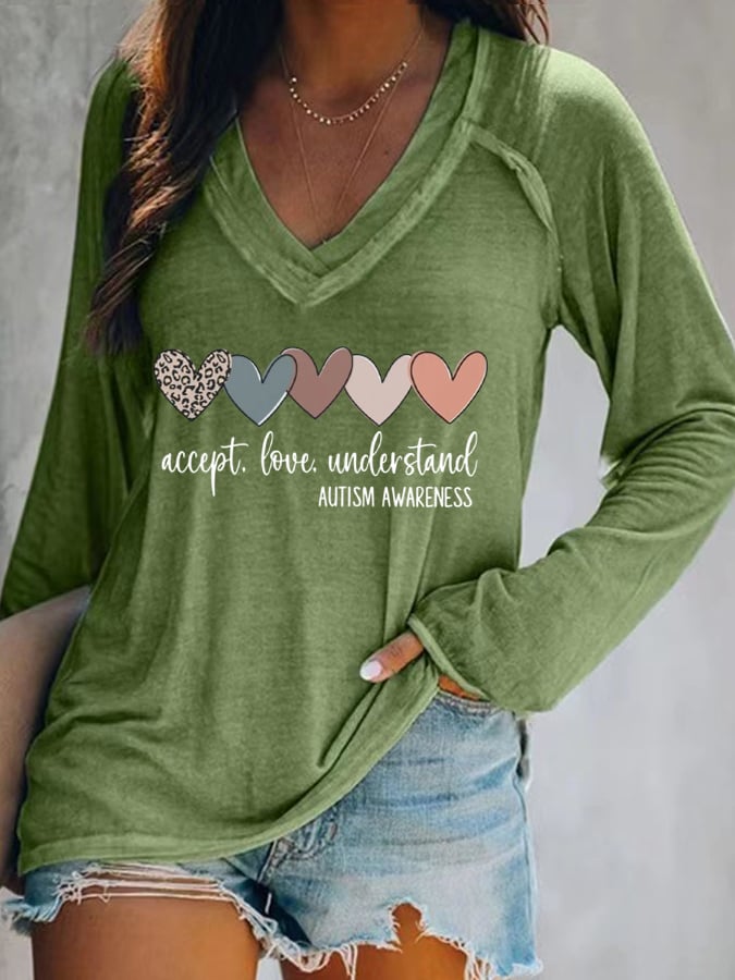 Women's Autism Awareness T Shirt