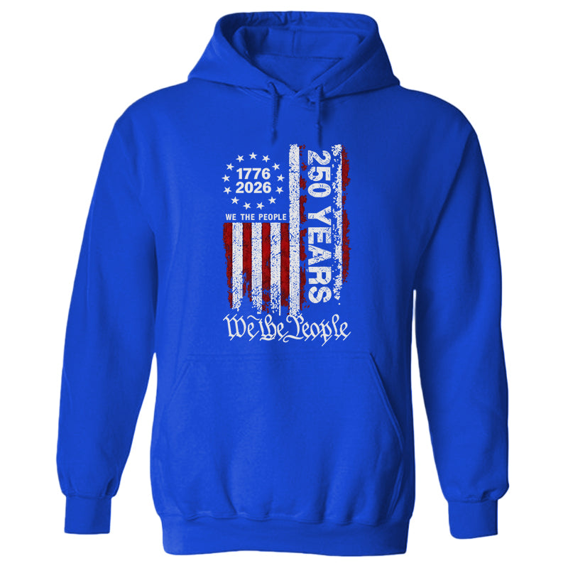 250 Anniversary USA Shirts Mens 250th American Flag Cotton Hooded Sweatshirt
