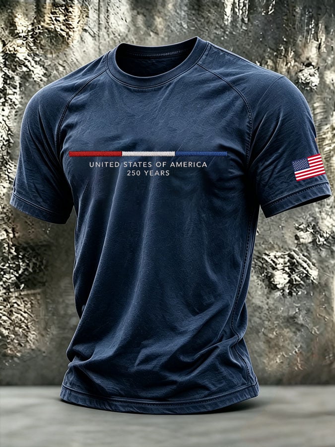 Men's UNITED STATES OF AMERICA 250 YEARS Short-Sleeve T-Shirt