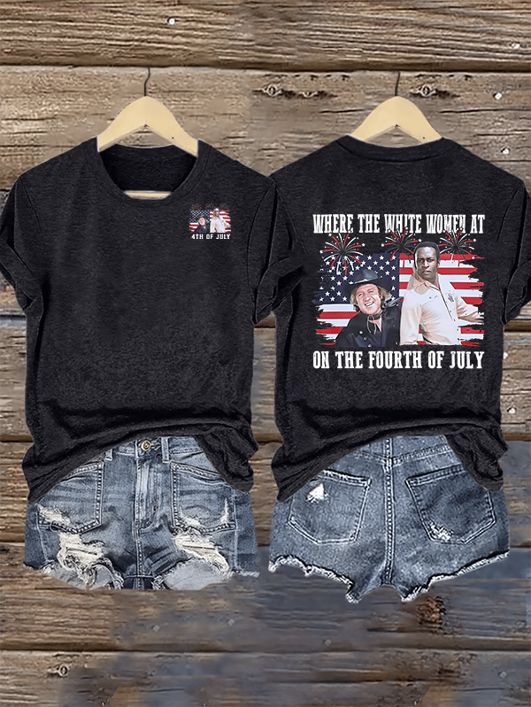 Women's  ON THE FOURTH OF JULY  Print T-Shirt