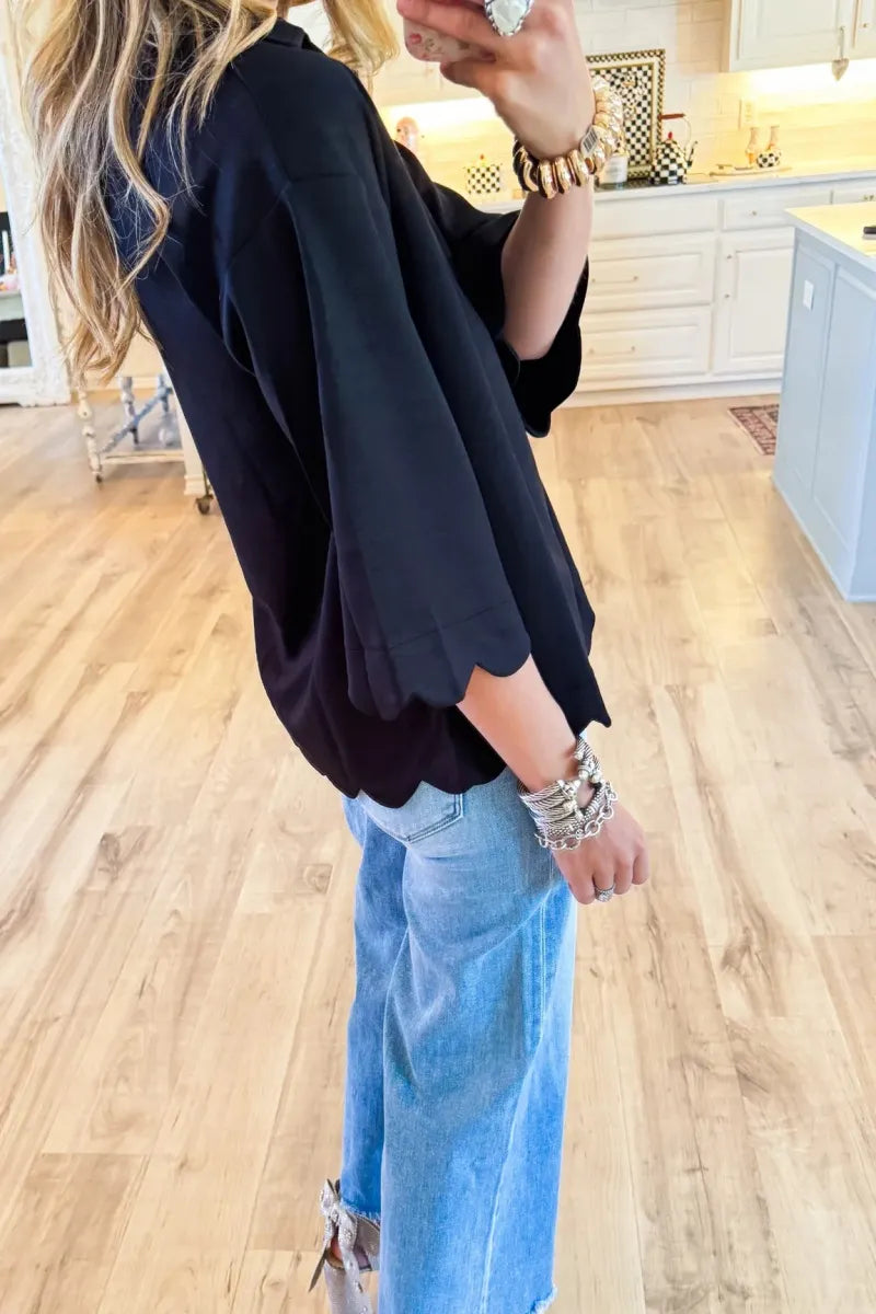 Scallop Edge Detail Solid Top
