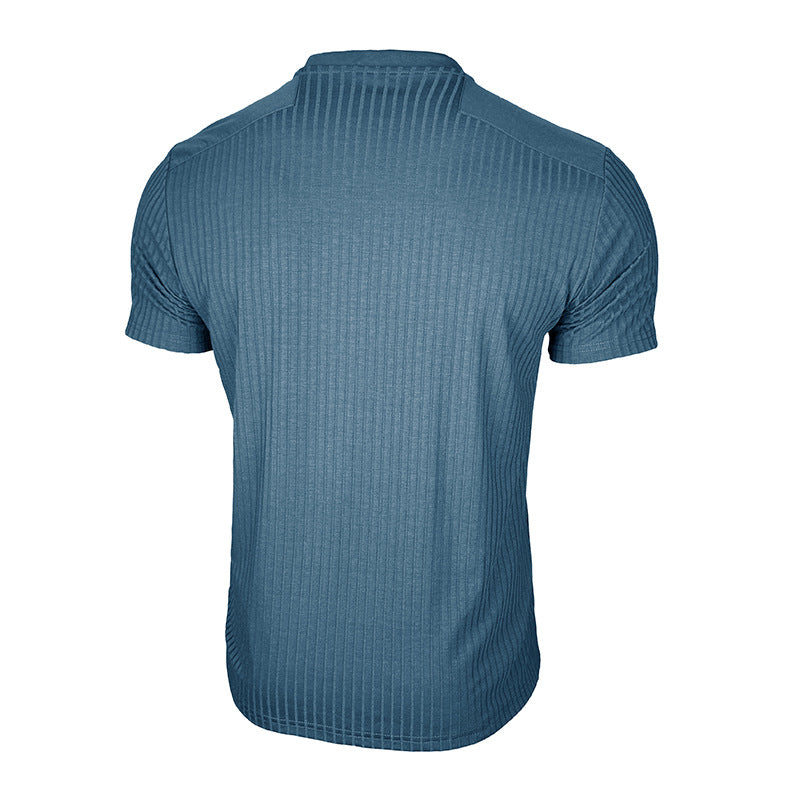 Men's Slim-Fit Cotton Crew-Neck Sports T-Shirt