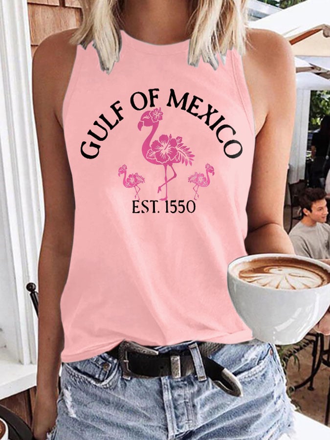 Women's Gulf Of Mexico Print Tank Top