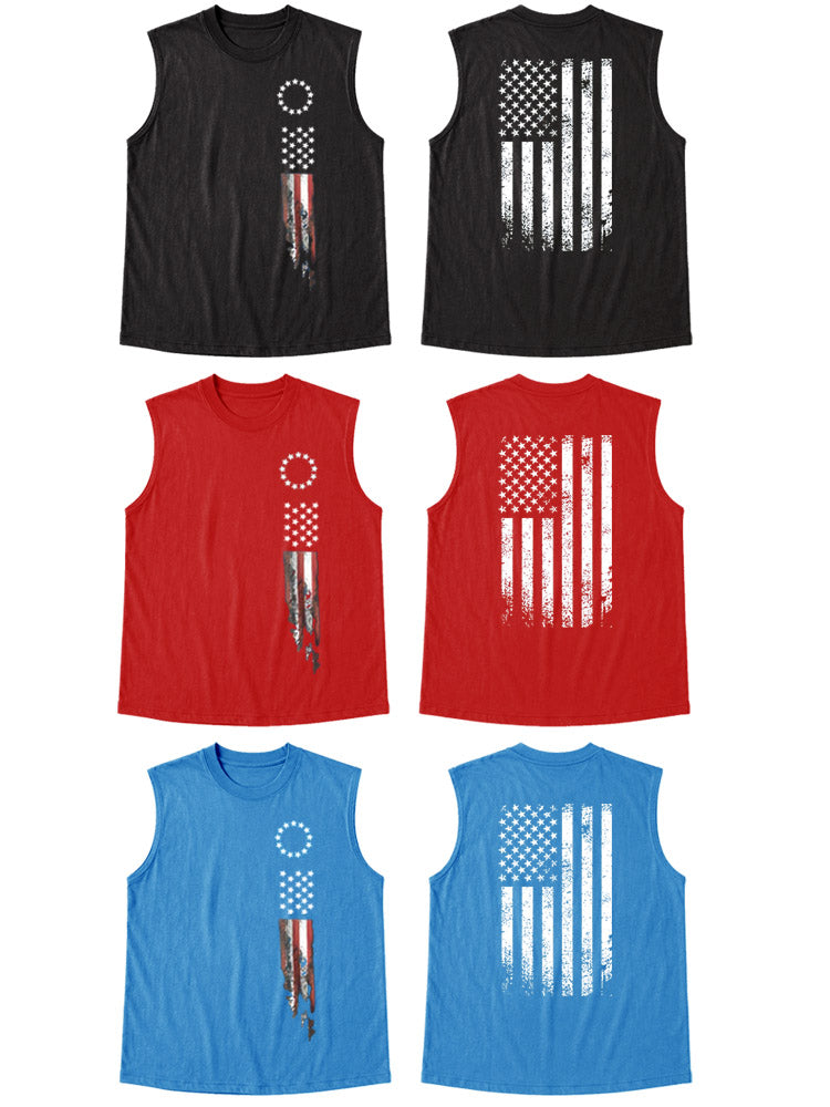 250Th Anniversary Pattern Round Neck 100% Cotton Tank Top