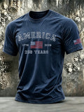 Men's Retro Print Short-Sleeve T-Shirt