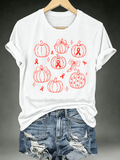 Women's BLOOD CANCER WARRIOR Print T-Shirt