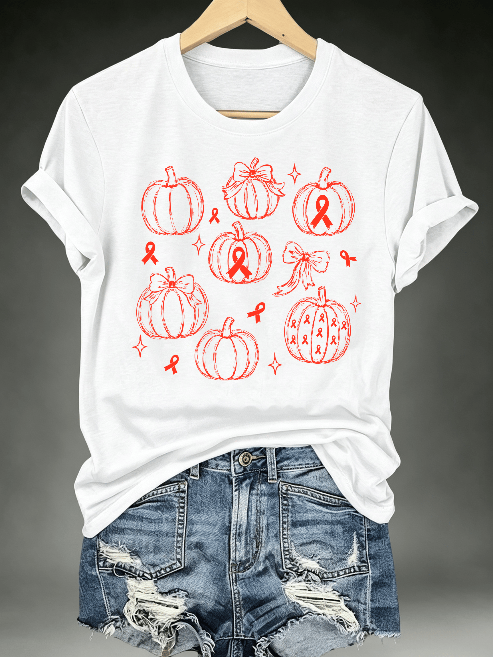 Women's BLOOD CANCER WARRIOR Print T-Shirt