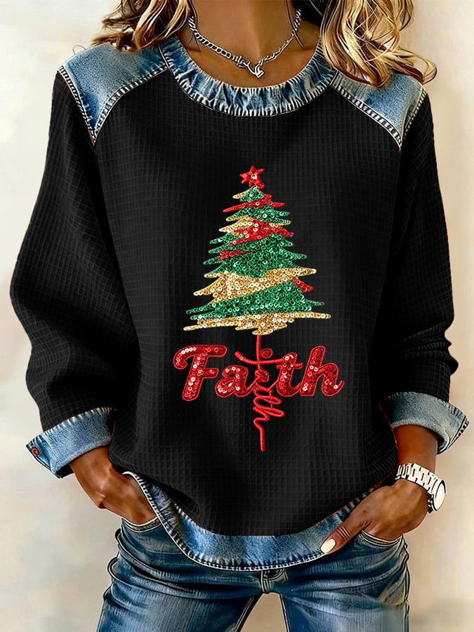 Women's Christmas Faith Casual Sweatshirt