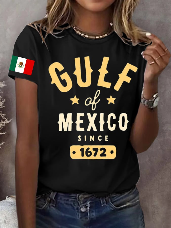 Women's Gulf of Mexico Printed Casual T-Shirt