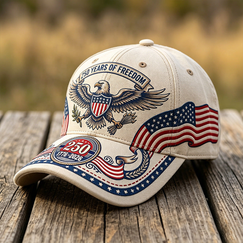 American 250th Anniversary Art Print Casual Hat