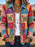 Women's Printed Casual Cardigan