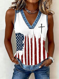 Women's 250th Anniversary Printed V-Neck Vest