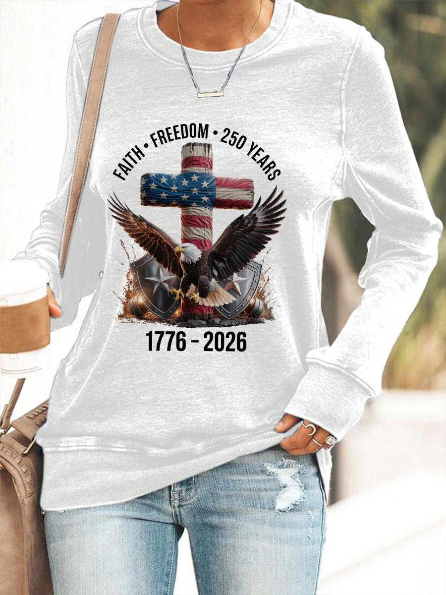 Women's 250th Anniversary Print Long Sleeve Sweatshirt