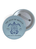 Unisex Gulf Of Mexico Print Brooch