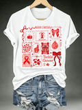 Women's Tackle Cancer Print T-Shirt