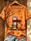 Women's Casual Print Short-Sleeve T-Shirt