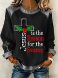 Women's Christmas Casual Patchwork Comfortable Sweatshirt