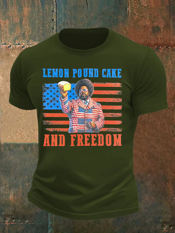 Men's Lemon Pound Cake  Printed T-Shirt