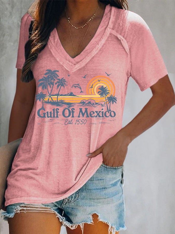 Women's Gulf Of Mexico Print T-Shirt