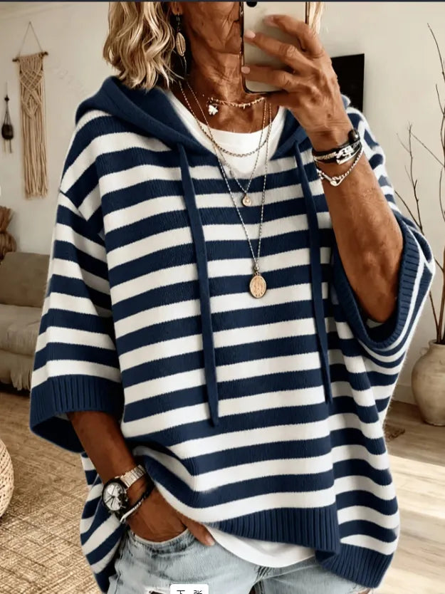 Women'S Knitted Sweater Oversized Hoodie