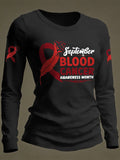 Women's Casual Print Long-Sleeve T-Shirt