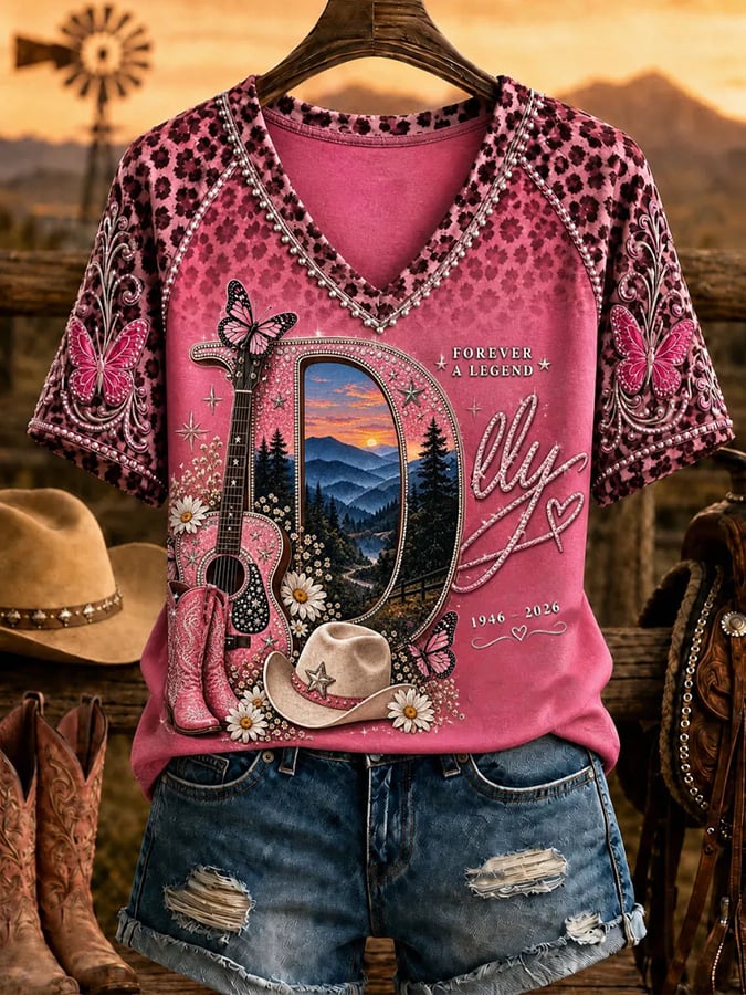 Country Singer Commemorative Printed T-Shirt