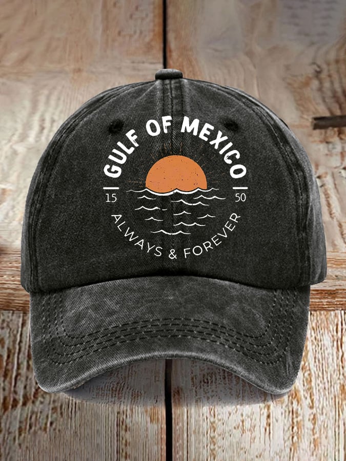 Gulf Of Mexico Print Baseball Cap